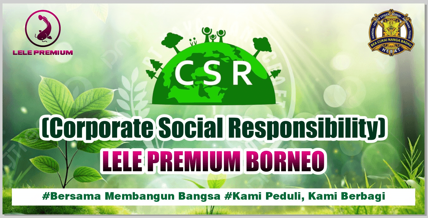 Spanduk CSR Lele Premium Borneo